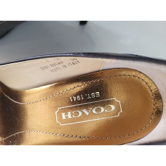 Coach Adena Women's Brown Leather Pointed Toe Minimalist Pumps Shoes Size 7B - Picture 7 of 9